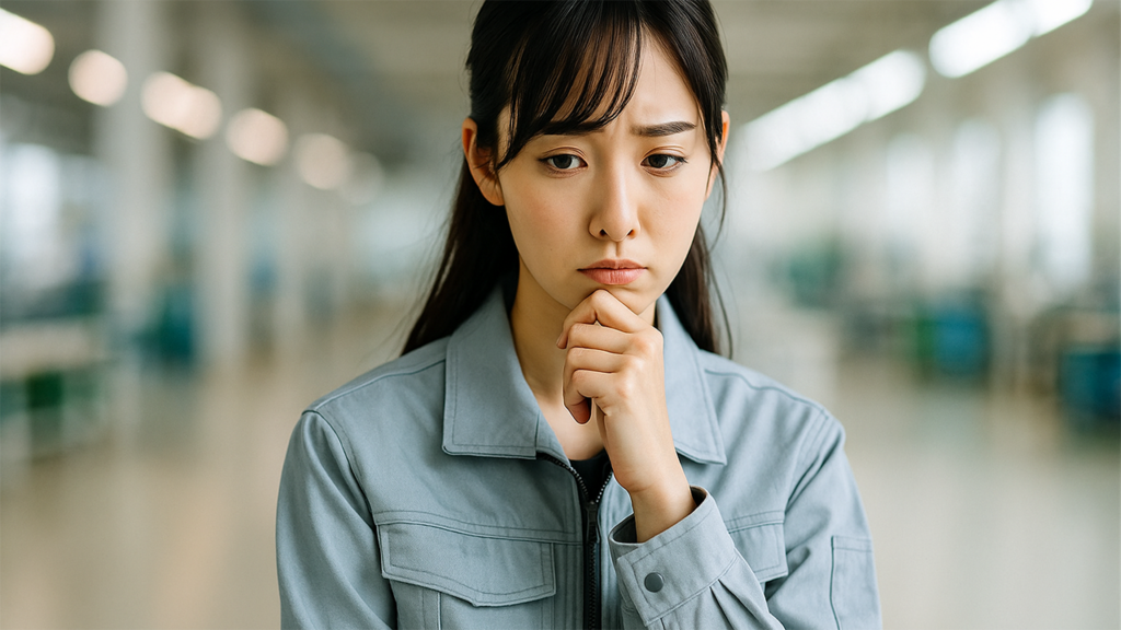 工場勤務の女性