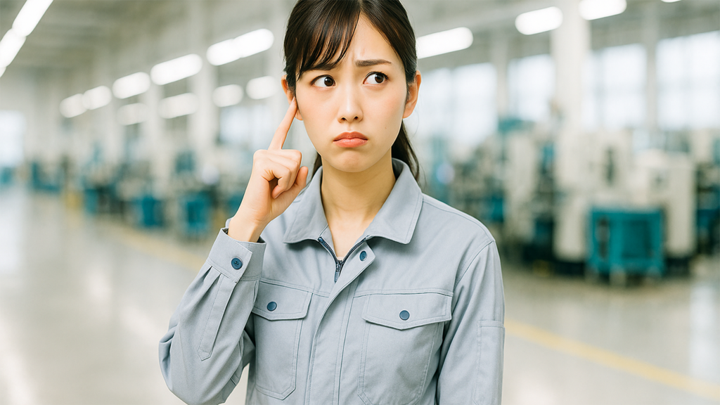 工場勤務の女性