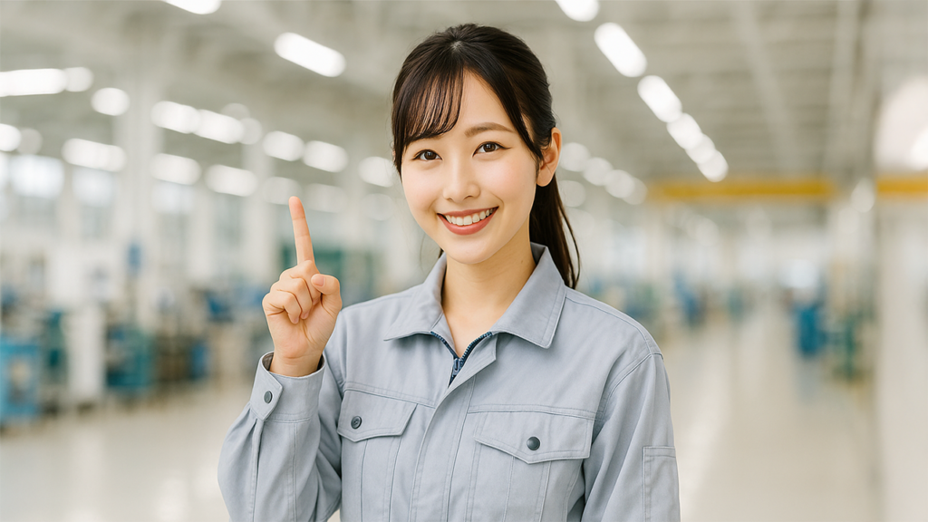 工場勤務の女性