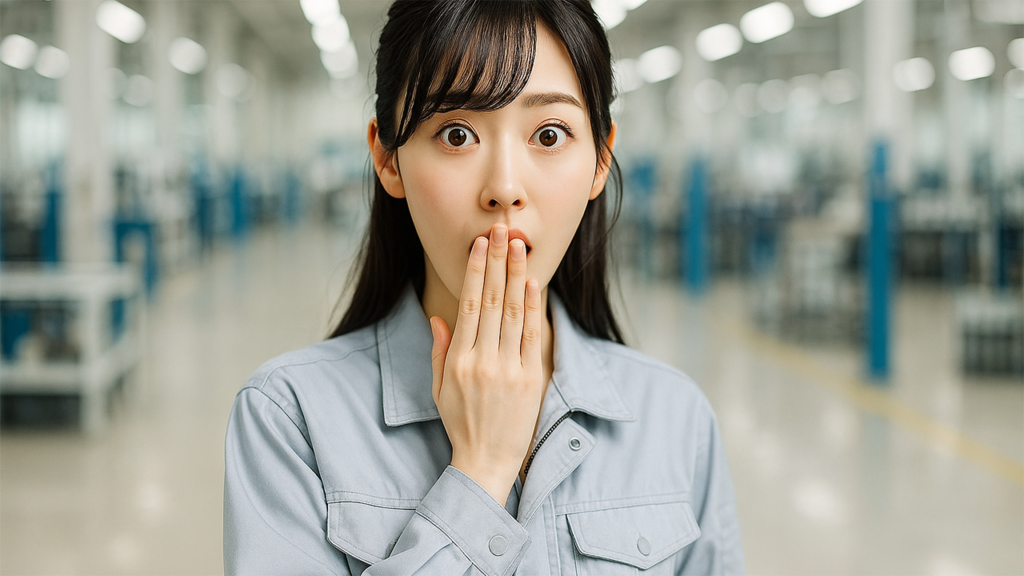 工場勤務の女性