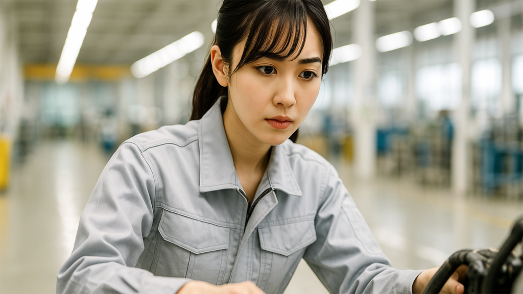 工場勤務の女性