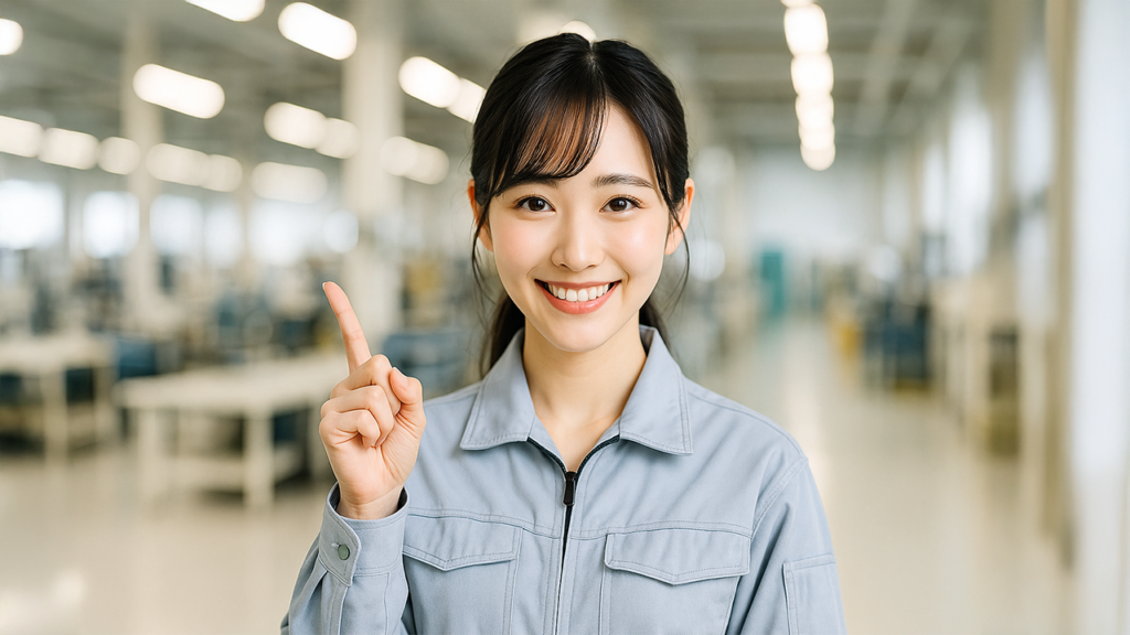工場期間工の女性