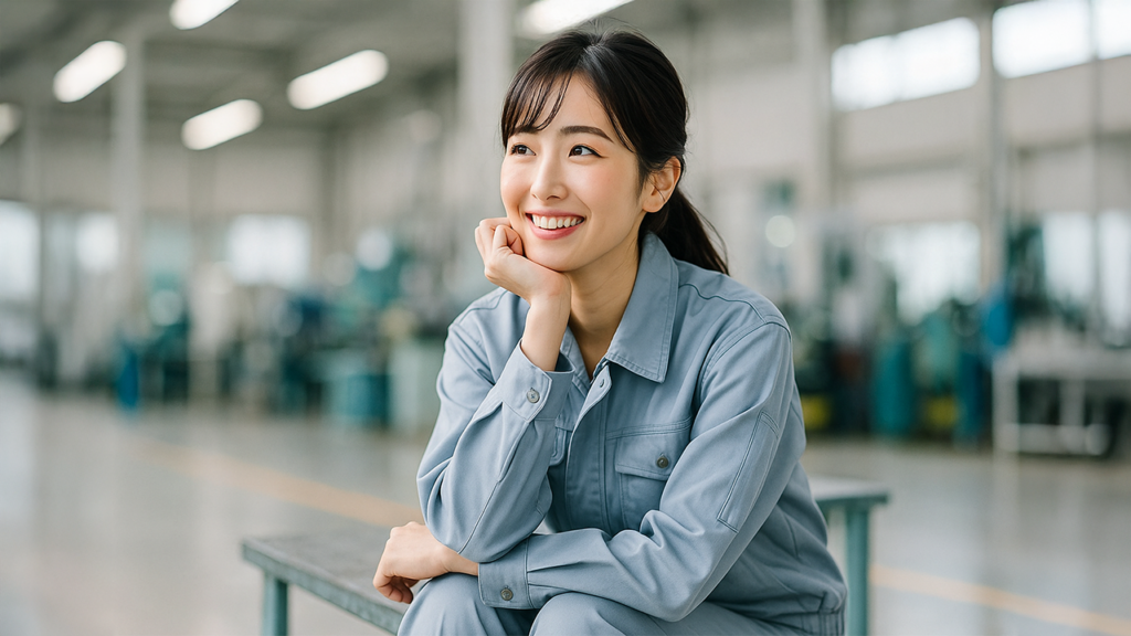 工場期間工の女性