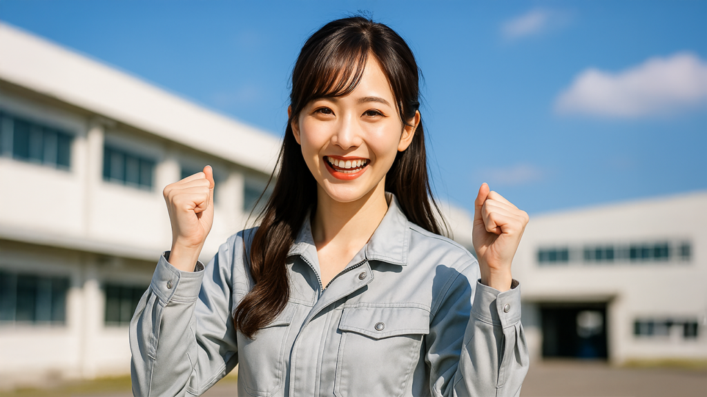 工場期間工の女性