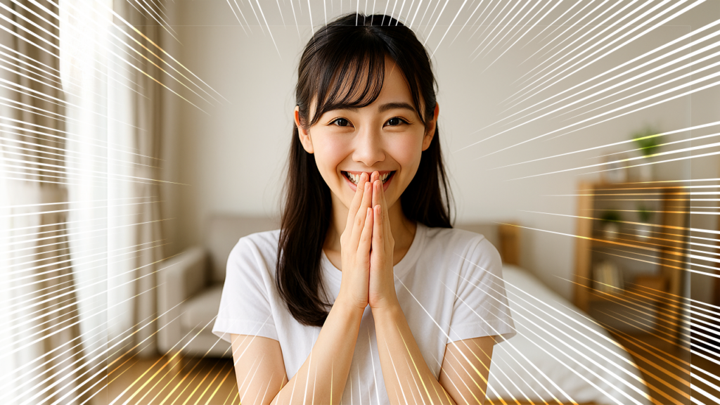 歓喜の女性