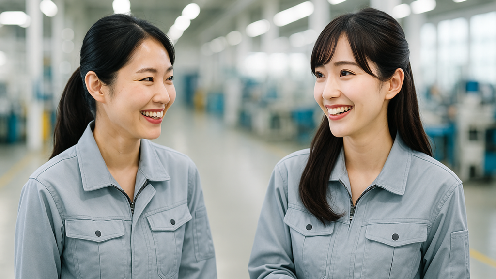 工場勤務の女性