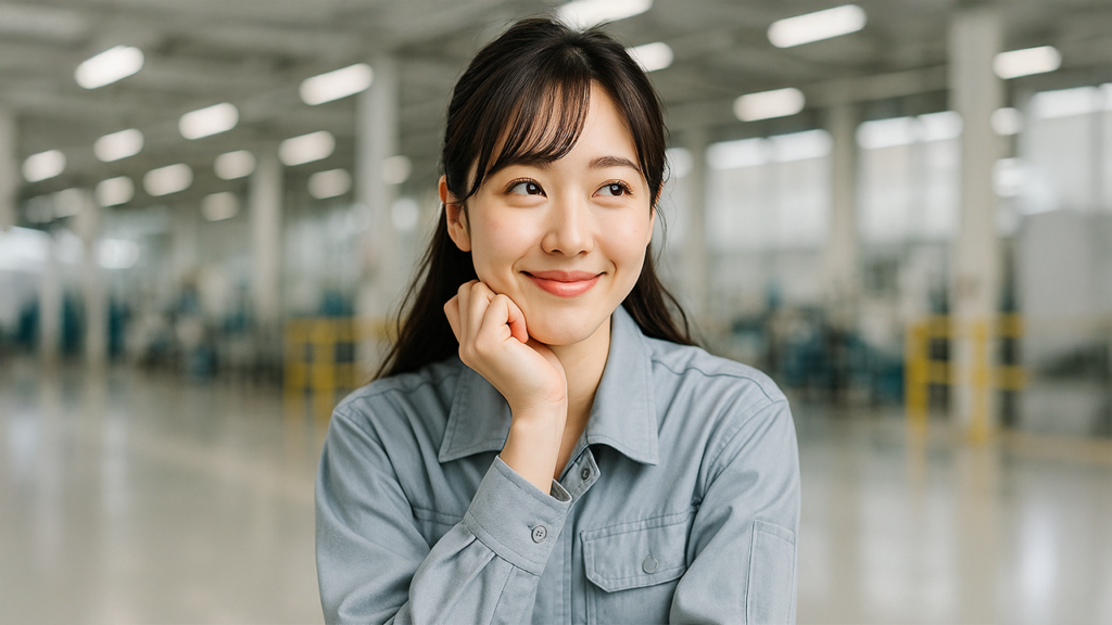 工場勤務の女性