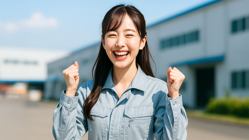 工場勤務の女性