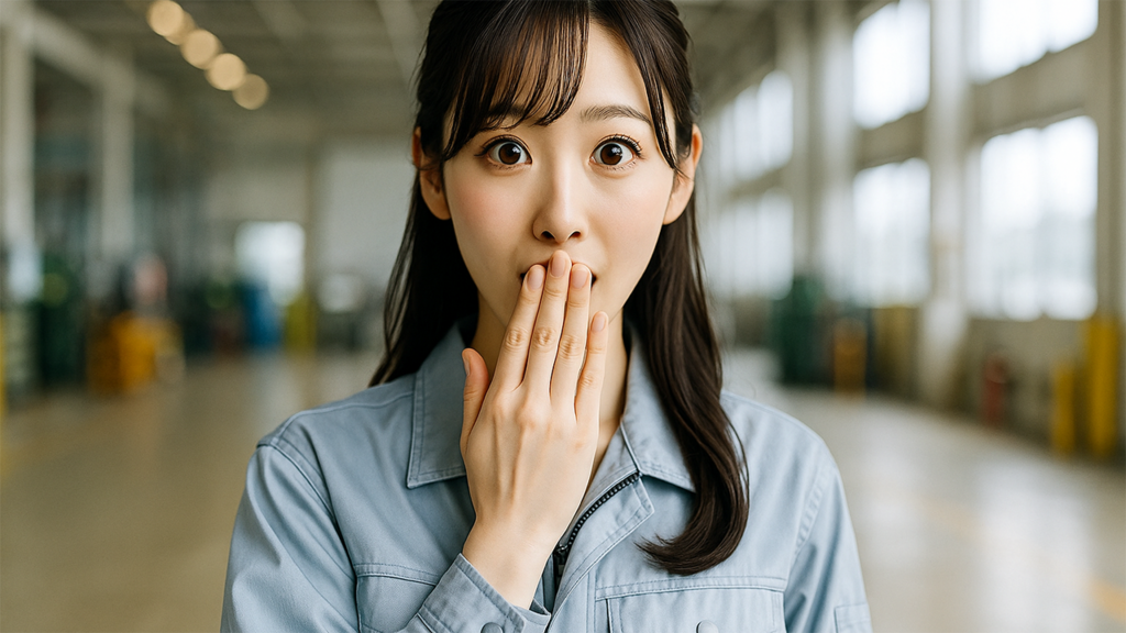 工場勤務の女性