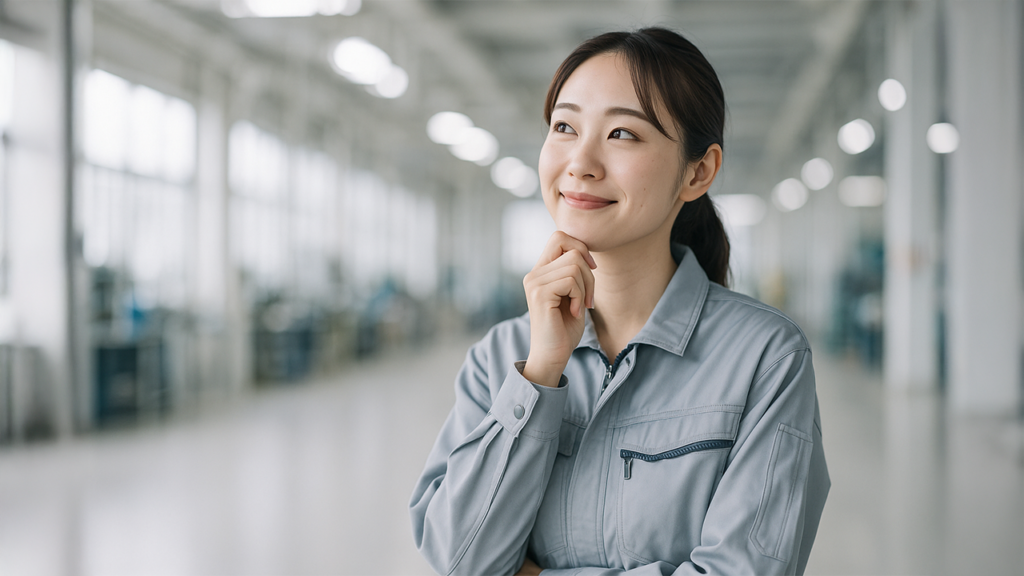 工場勤務の女性