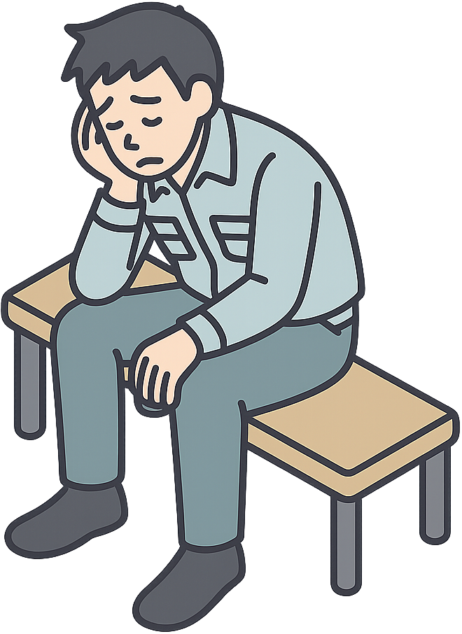 集中力がきれた人