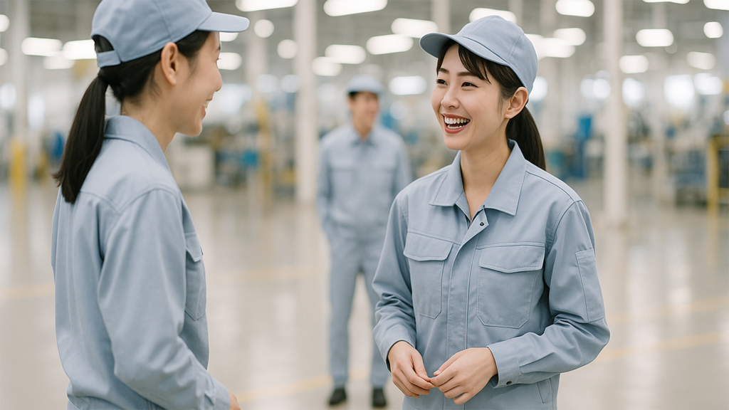 工場勤務の人たち