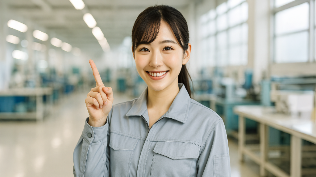 工場勤務の女性