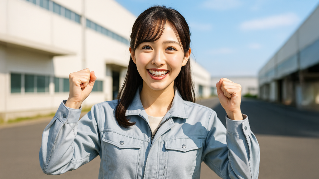 工場勤務の女性