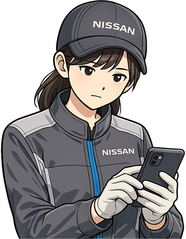 スマホで確認している人