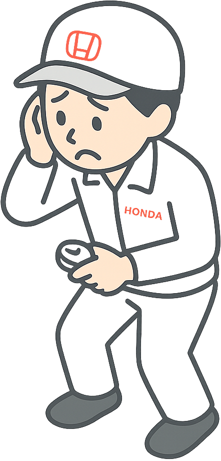 焦っているホンダ期間工