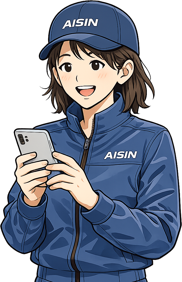 給料日を確認しているアイシン期間工