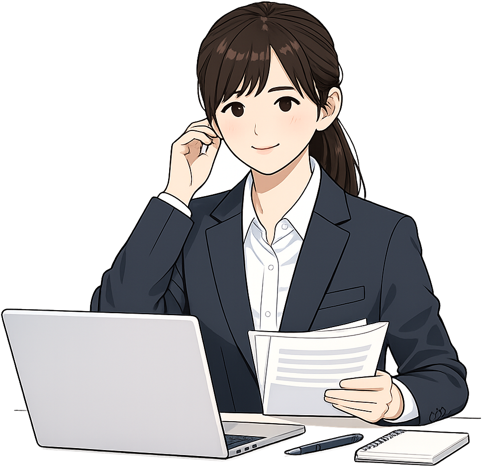 Web面接の準備をしている人