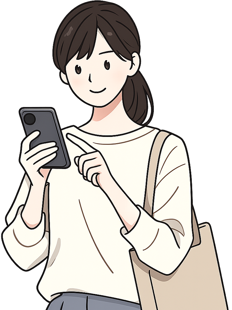 事前準備している女性