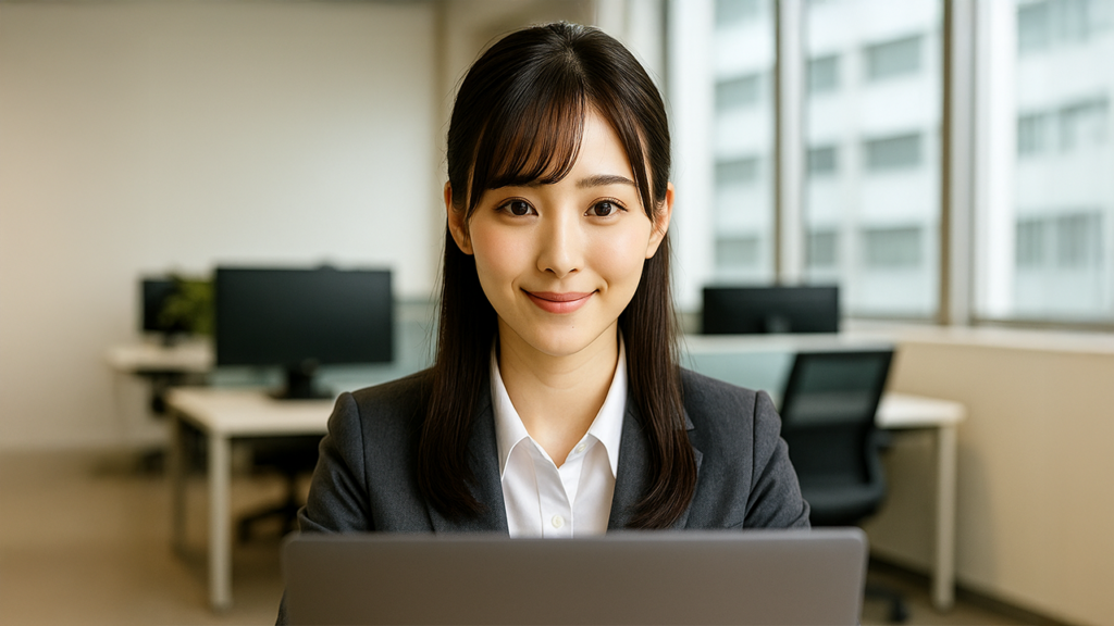 採用面接中の女性