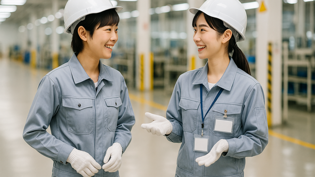期間工で働く女性