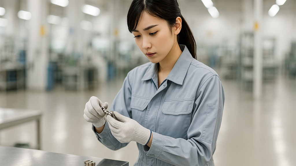 期間工で働く女性