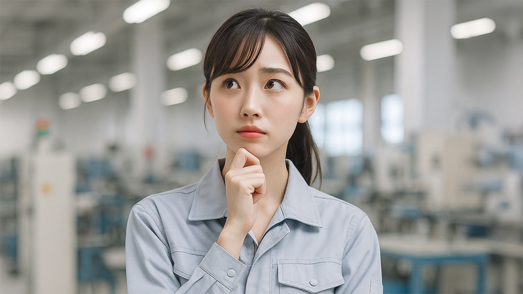 工場勤務の女性