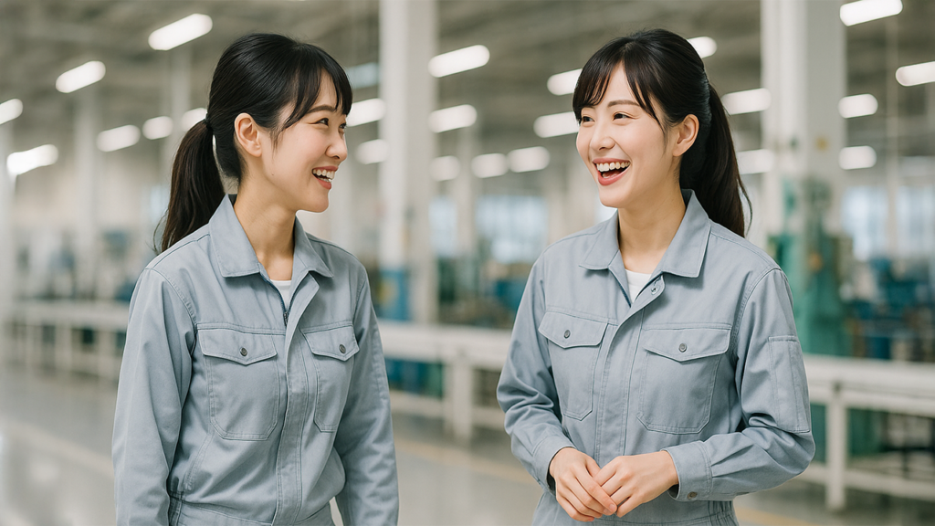 工場勤務の女性