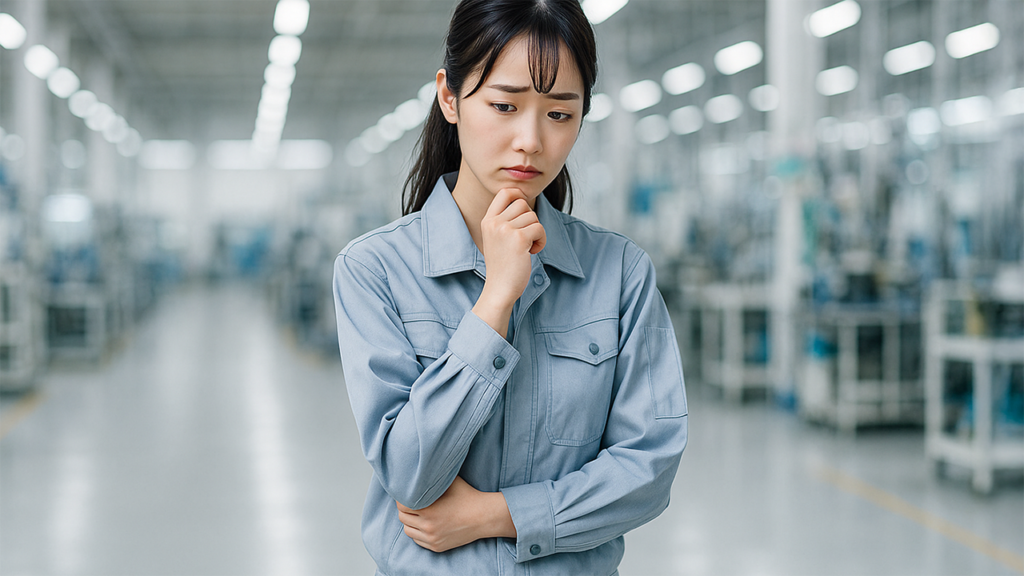 工場勤務の女性