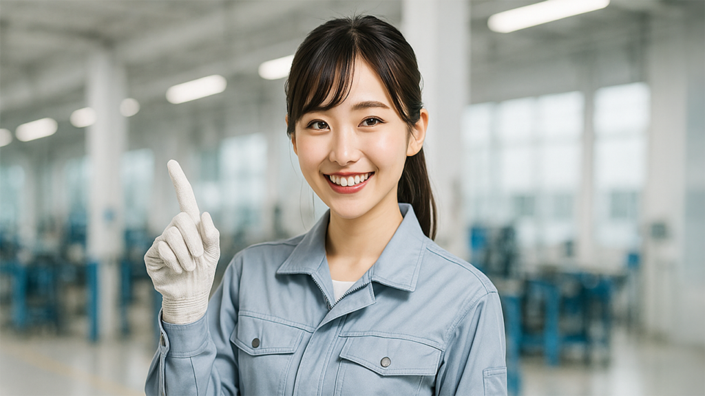 工場勤務の女性