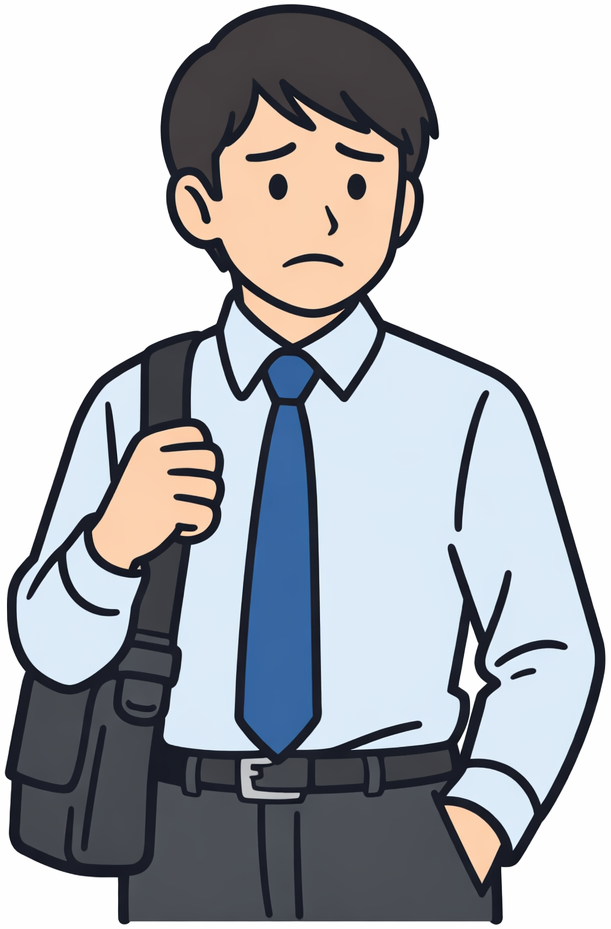 退職を切り出した会社員