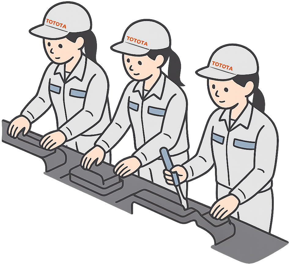 トヨタ期間工の工場現場(ライン作業)