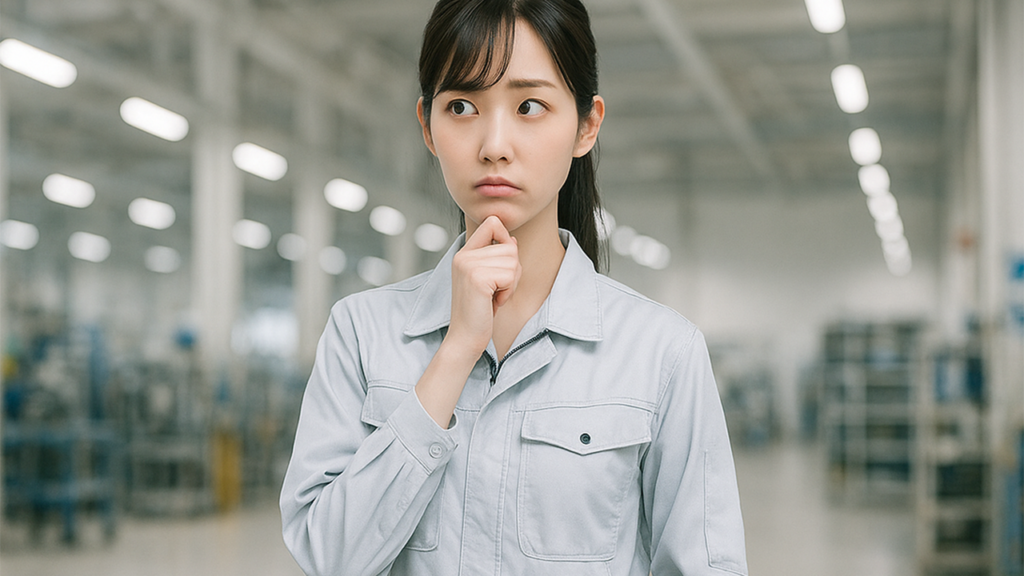 工場勤務の女性