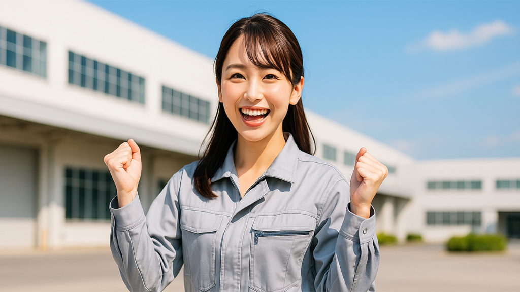 工場勤務の女性