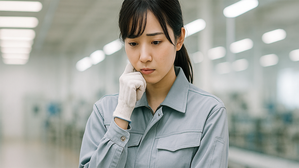工場勤務の女性