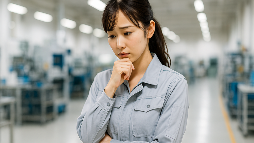 工場勤務の女性