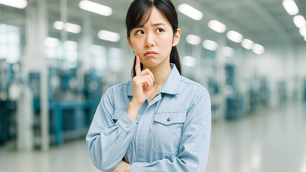 工場勤務の女性