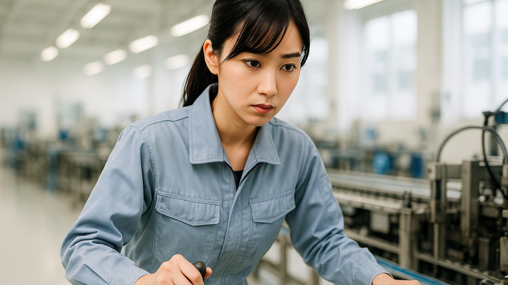 工場勤務の女性