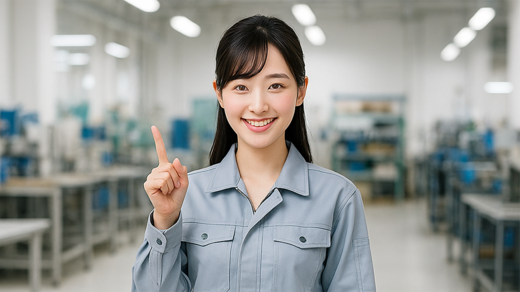 工場勤務の女性