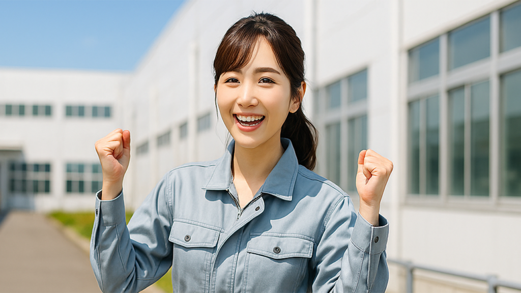 工場勤務の女性