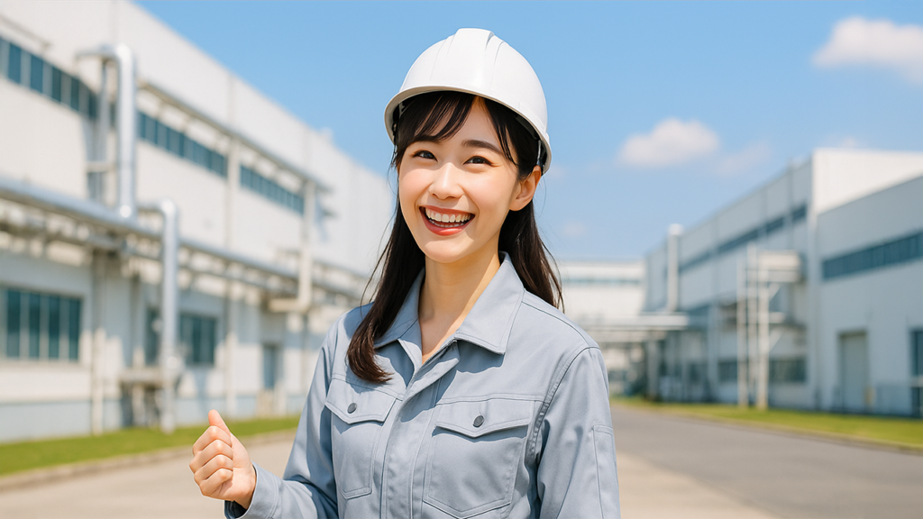 工場勤務の女性