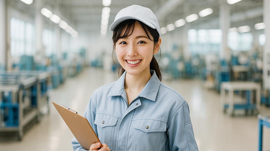工場勤務の女性