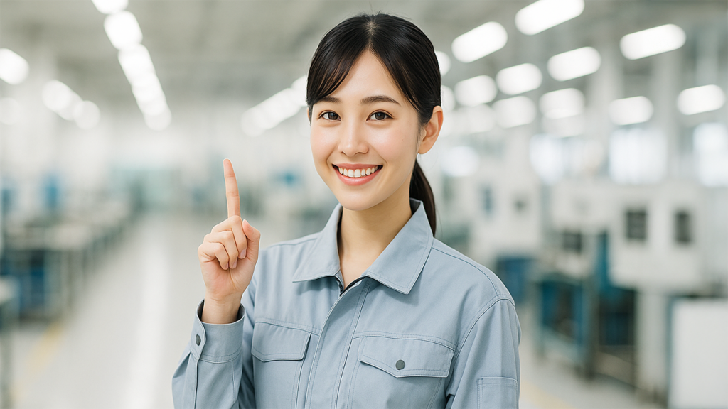 工場勤務の女性