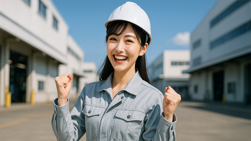 工場勤務の女性