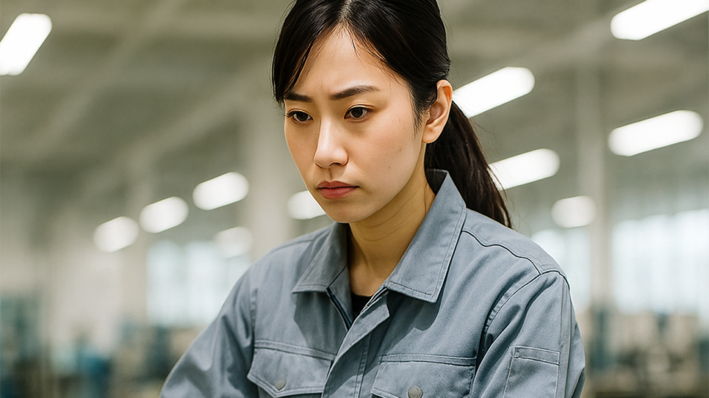工場勤務の女性