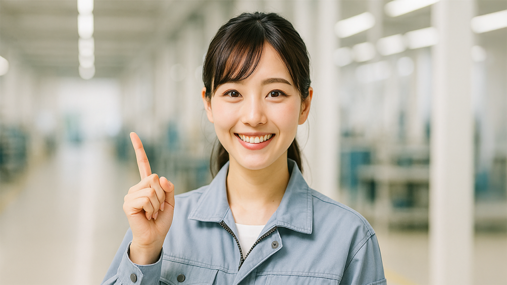 工場勤務の女性