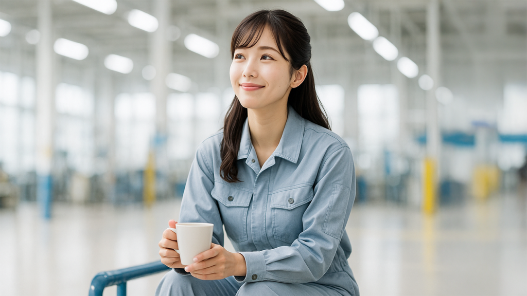 工場勤務の女性
