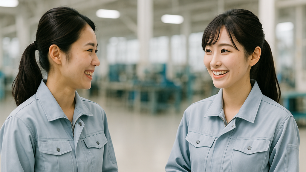 工場勤務の女性