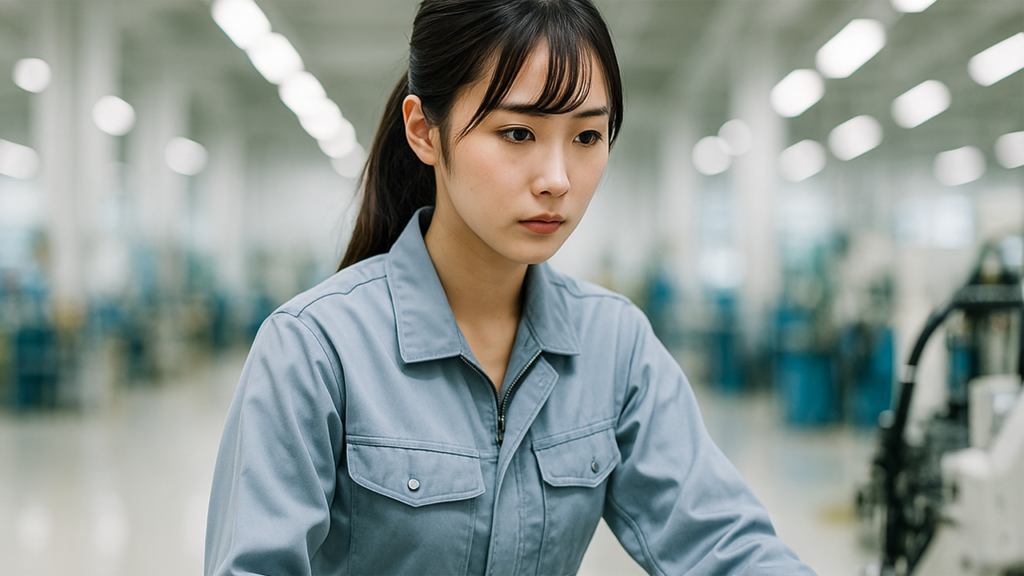 工場勤務の女性