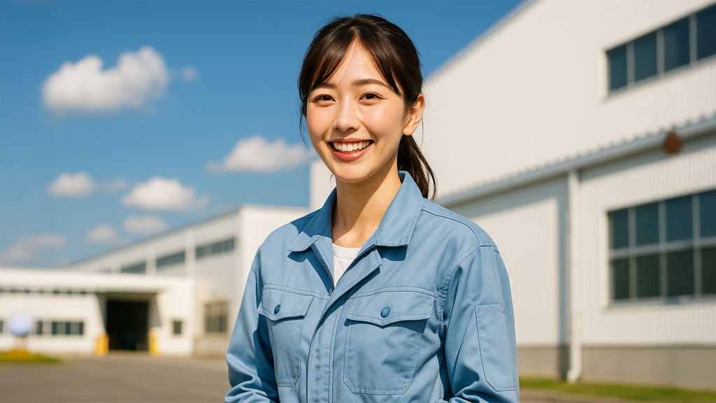 工場勤務の女性